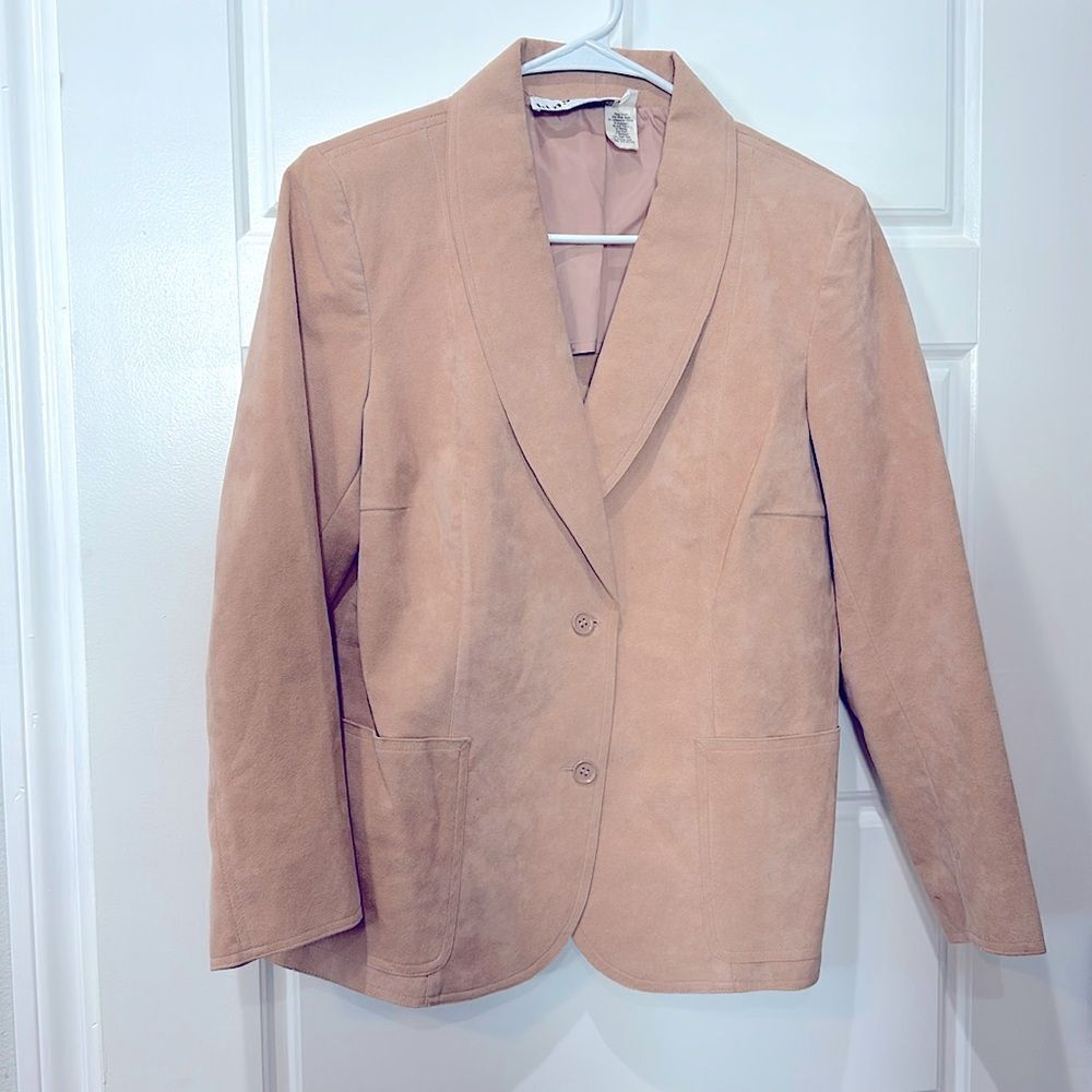 Blass Sport Light Pink Suede Blazer